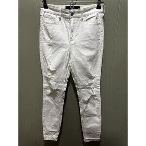 Hollister Women's White High Rise Crop Jean Legging Size 1 W25 L28